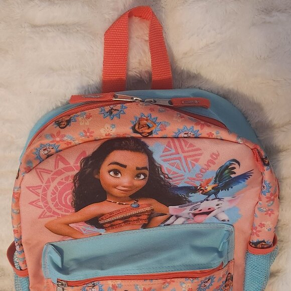 Accessory Innovations Disney Moana 16" (Blue, Pink & Orange) Backpack - Picture 3 of 16